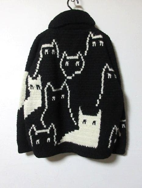 別注 MacMahon Knitting Mills BEAKER cat 猫