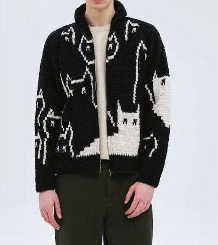 別注 MacMahon Knitting Mills BEAKER cat 猫