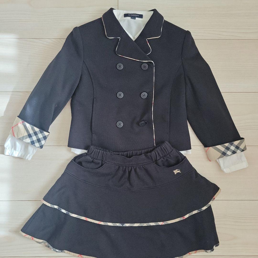 バーバリーロンドン　女の子　スーツ　ブラウス付　卒園　入学　お受験　発表会
