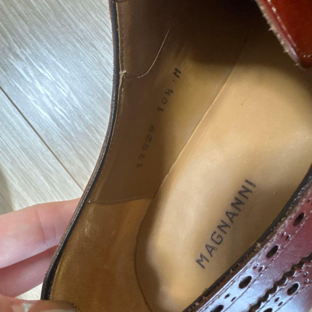 MAGNANNI ブラウンウィングチップ 10 1/2