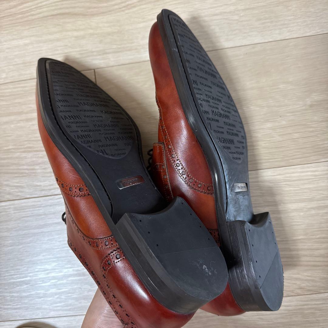 MAGNANNI ブラウンウィングチップ 10 1/2