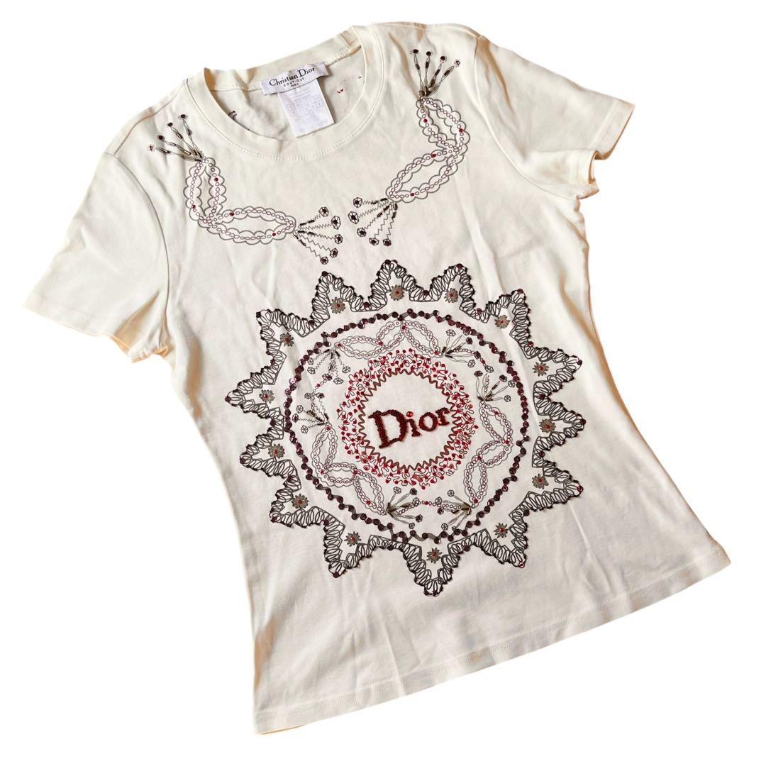 極美品 Christian Diorクリスチャンディオール ガリアーノ期Tシャツ