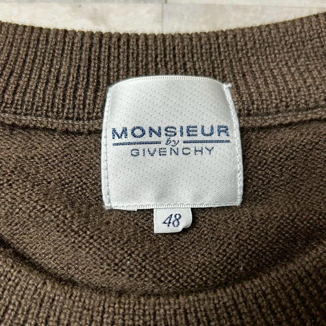 80s Monsieur givenchy ジバンシイ モノグラム柄ニット 総柄
