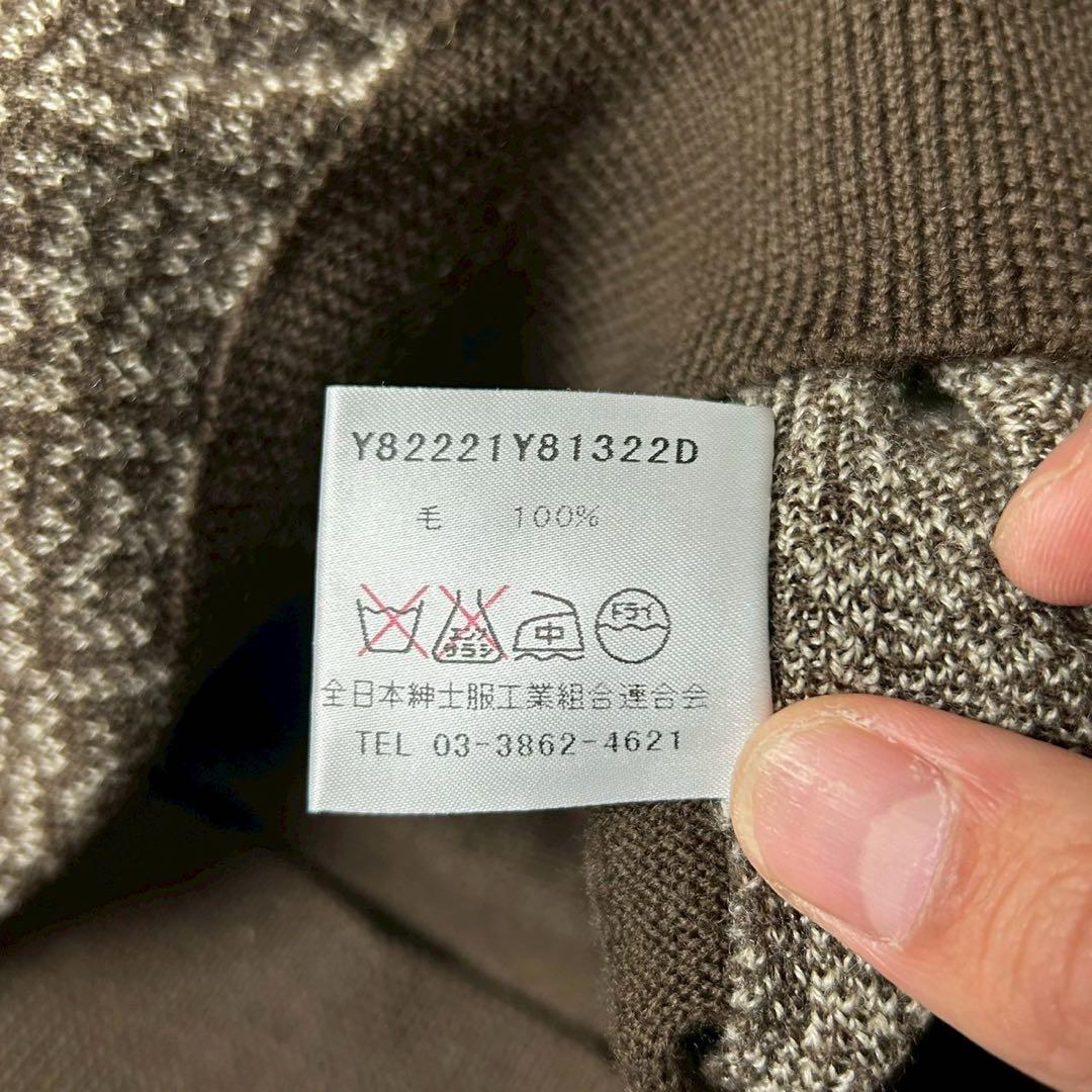 80s Monsieur givenchy ジバンシイ モノグラム柄ニット 総柄