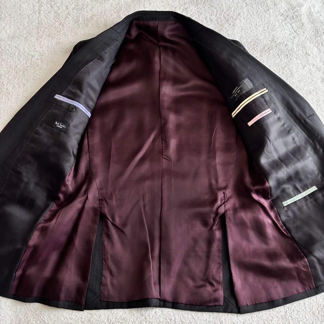 美品 Paul Smith ポールスミス スーツ ブラック L チェルッティ
