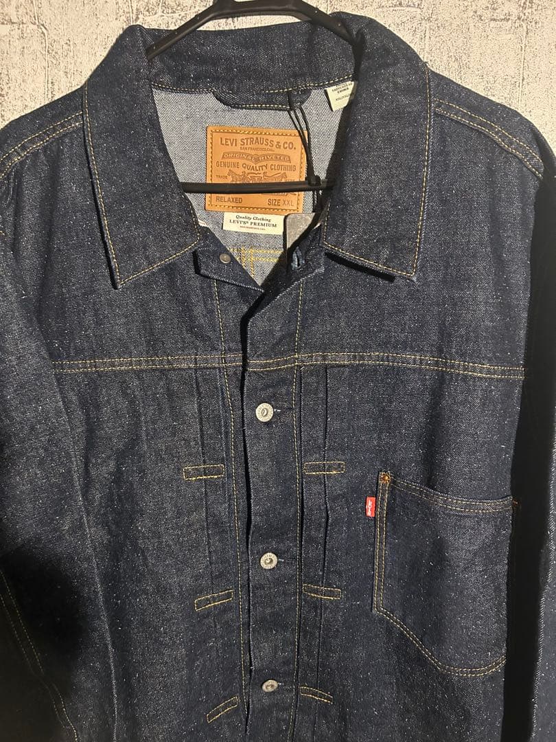 Levi’s TYPEⅠトラッカージャケットXXLダークインディゴWORN IN