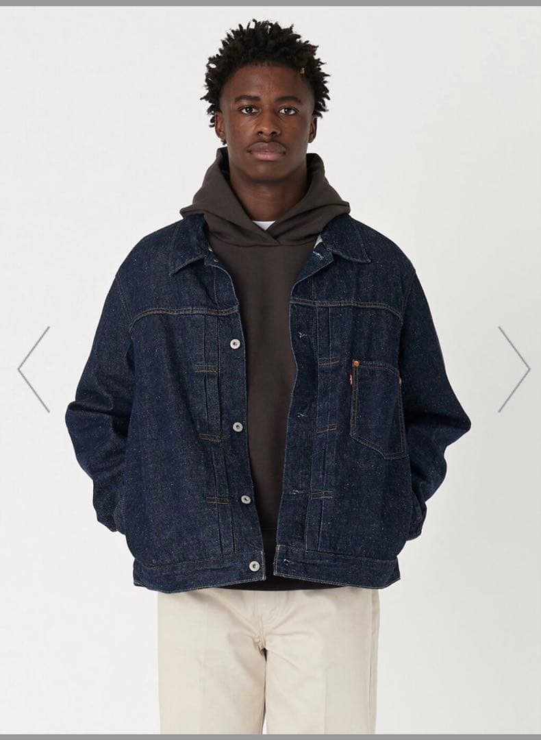Levi’s TYPEⅠトラッカージャケットXXLダークインディゴWORN IN