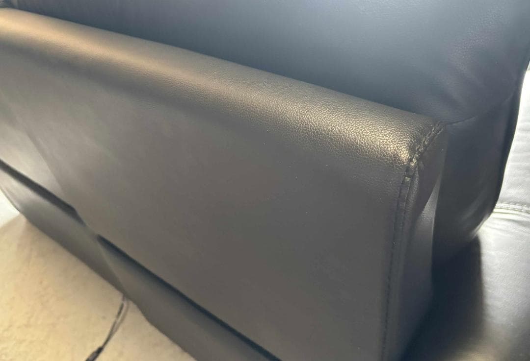 づかさん NITORI 電動リクライニングソファ 本革ソファ、幅156cm