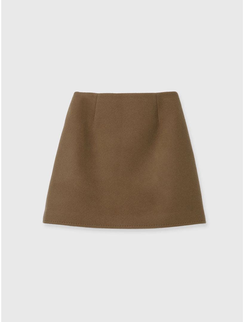 【anuans】リバーウールミニスカート