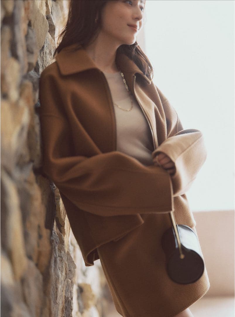 【anuans】リバーウールミニスカート