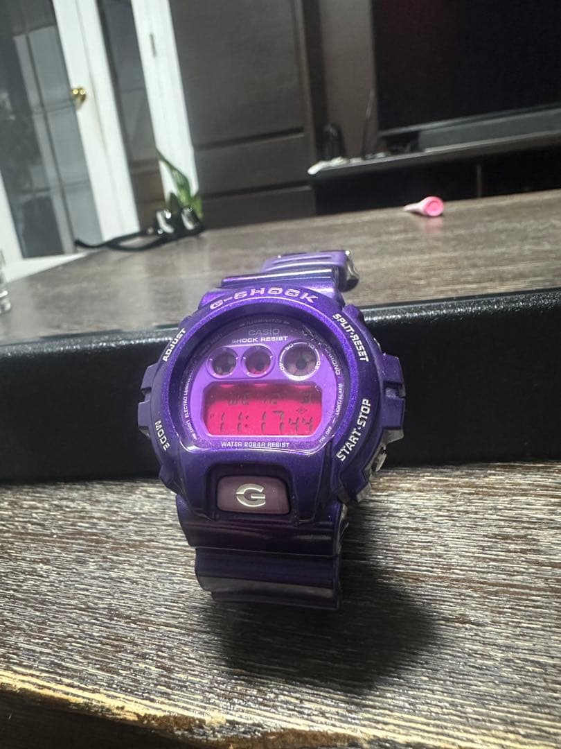 【電池交換済み】G-SHOCK DW6900CC クレイジーカラー 紫 美品