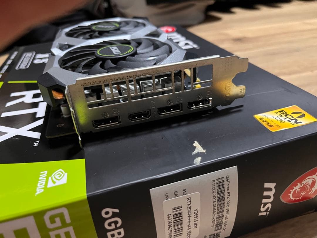 【ジャンク】MSI GeForce RTX 2060 VENTUS 6G OC