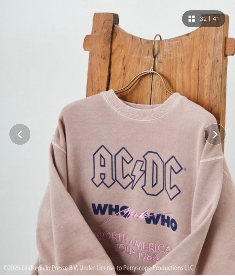 GOOD ROCK SPEED 別注 AC/DC ロックプリントスウェット