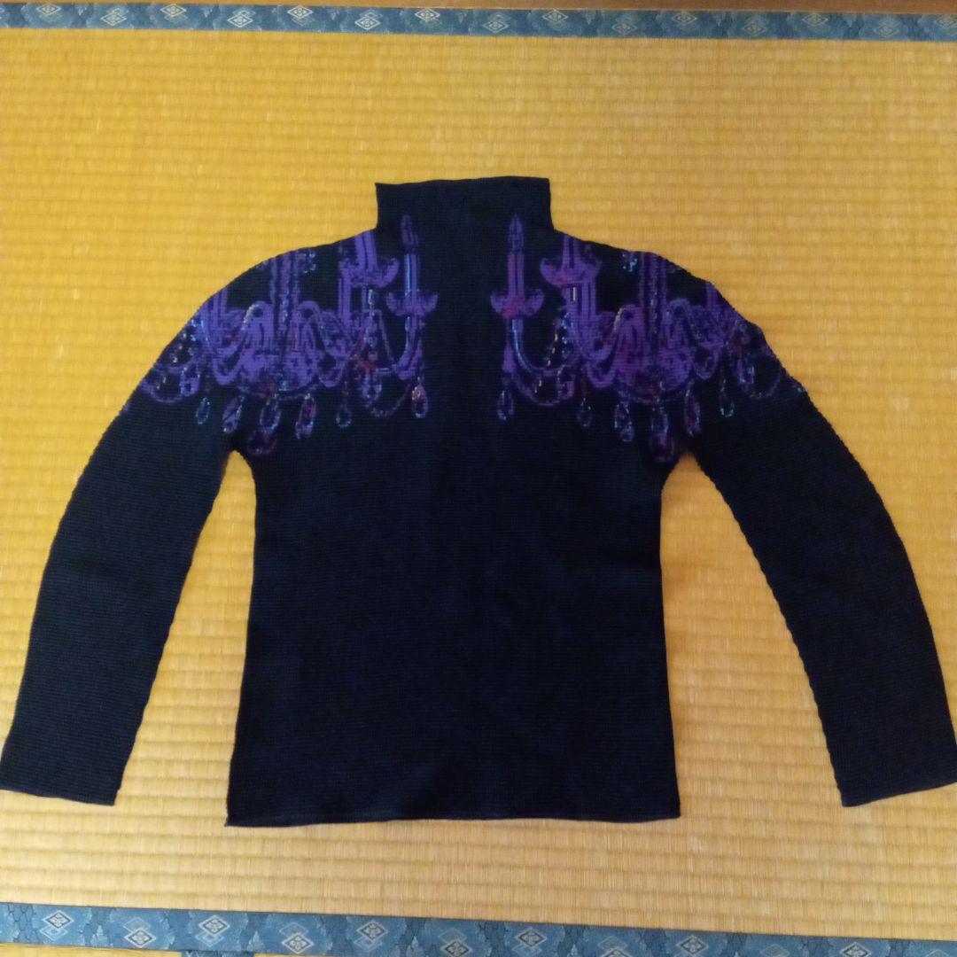 me by issey miyake 　カットソーハイネック長袖　ブラック