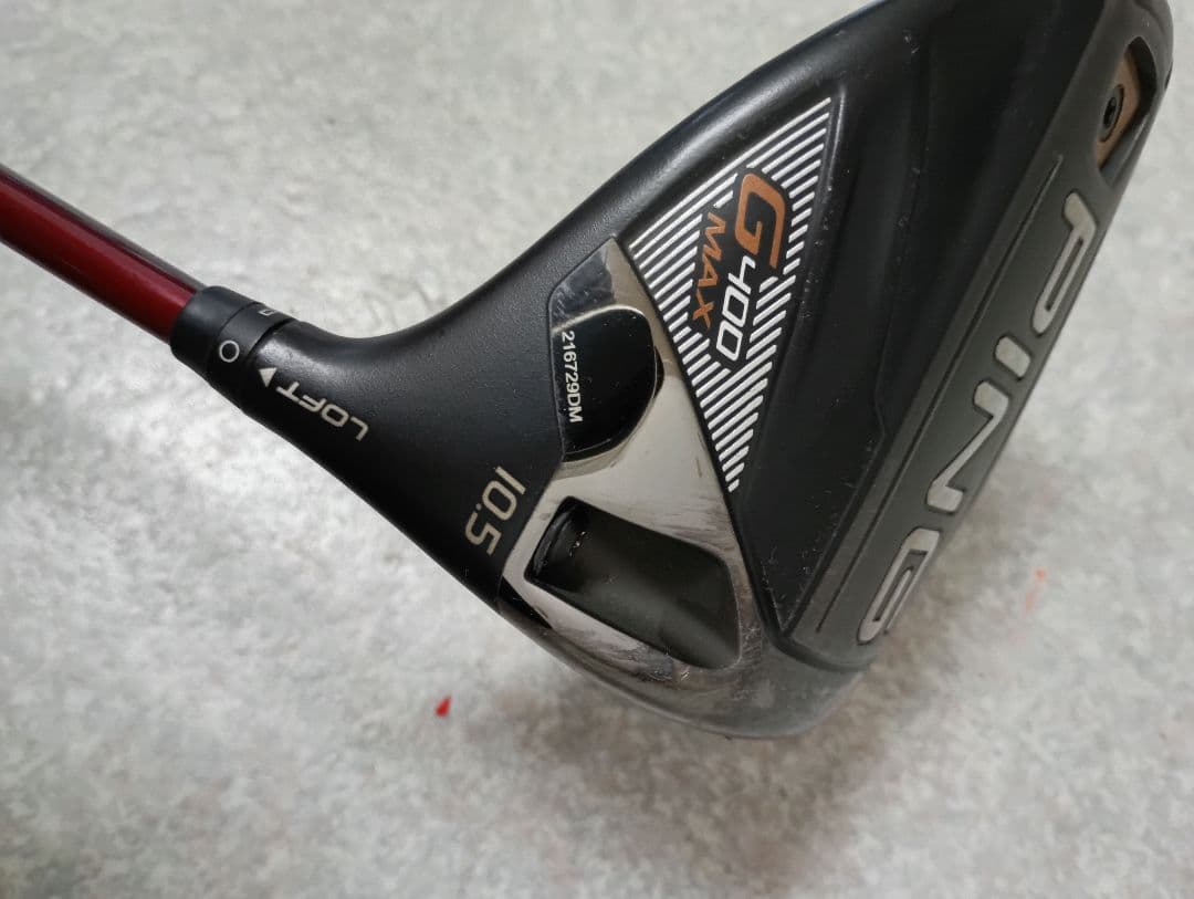 訳ありPING G400MAX 10,5度　 ツアーADレッドG（SR)送料込み