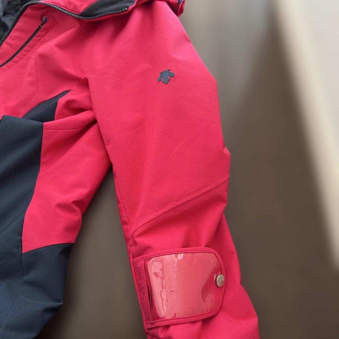 きのこデサント女性用スキーウェア ピンク/グレー