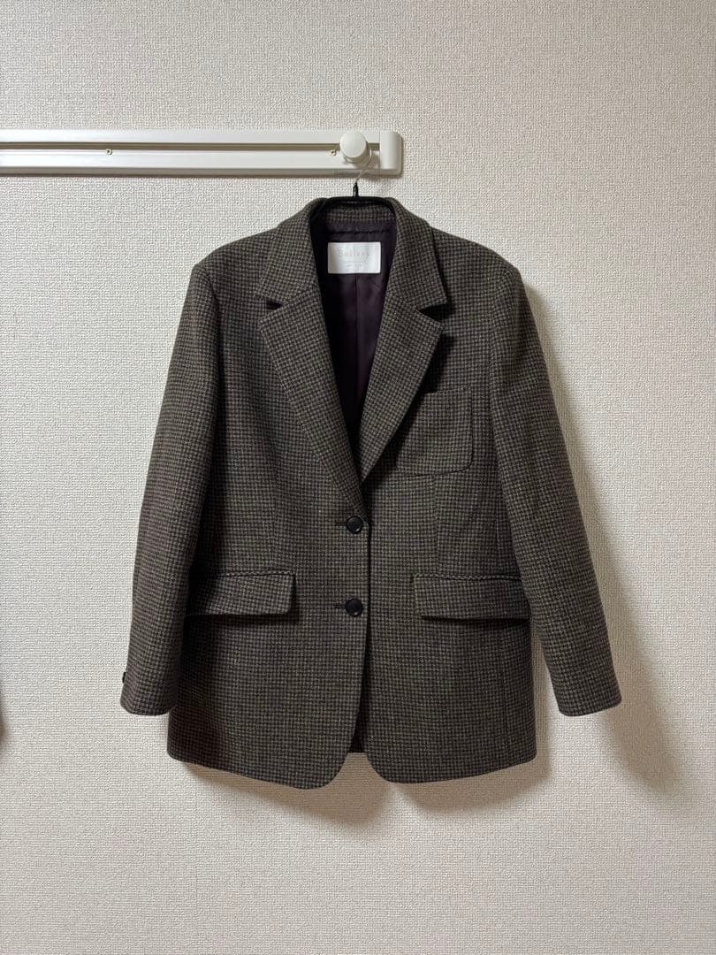 【TOMORROWLAND】【Ballsey】チェック柄 テーラードジャケット