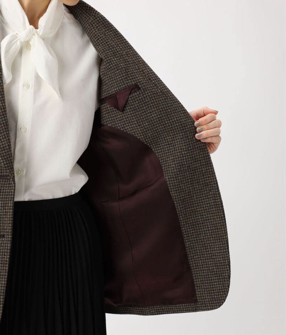 【TOMORROWLAND】【Ballsey】チェック柄 テーラードジャケット