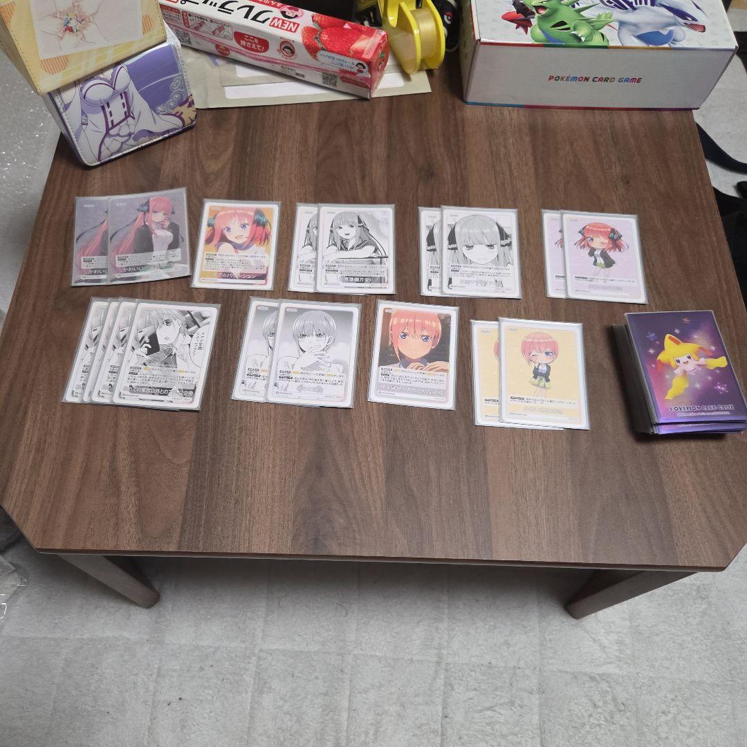 五等分の花嫁カードゲーム　引退品 デッキ3＋ストレージ3