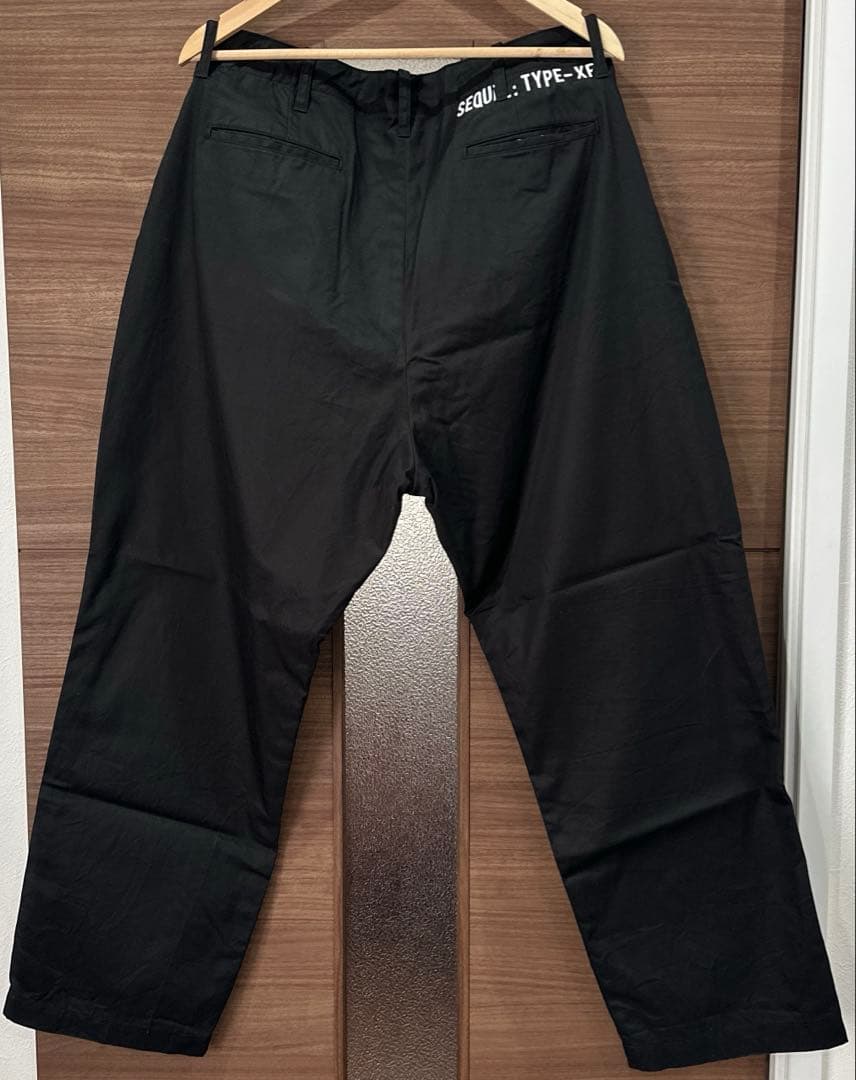 24SS SEQUEL CHINO PANTS TYPE-XF黒シークエルXL