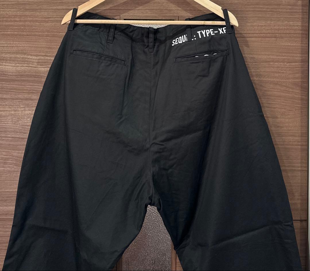 24SS SEQUEL CHINO PANTS TYPE-XF黒シークエルXL