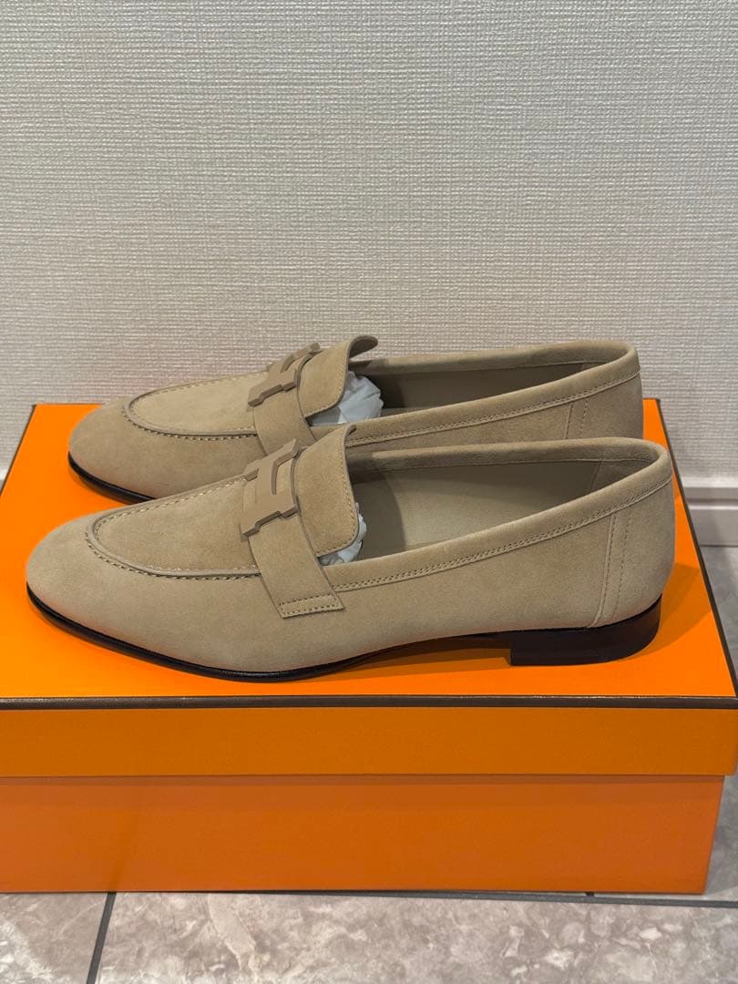 新品　エルメス　パリ　37 ベージュアルジル