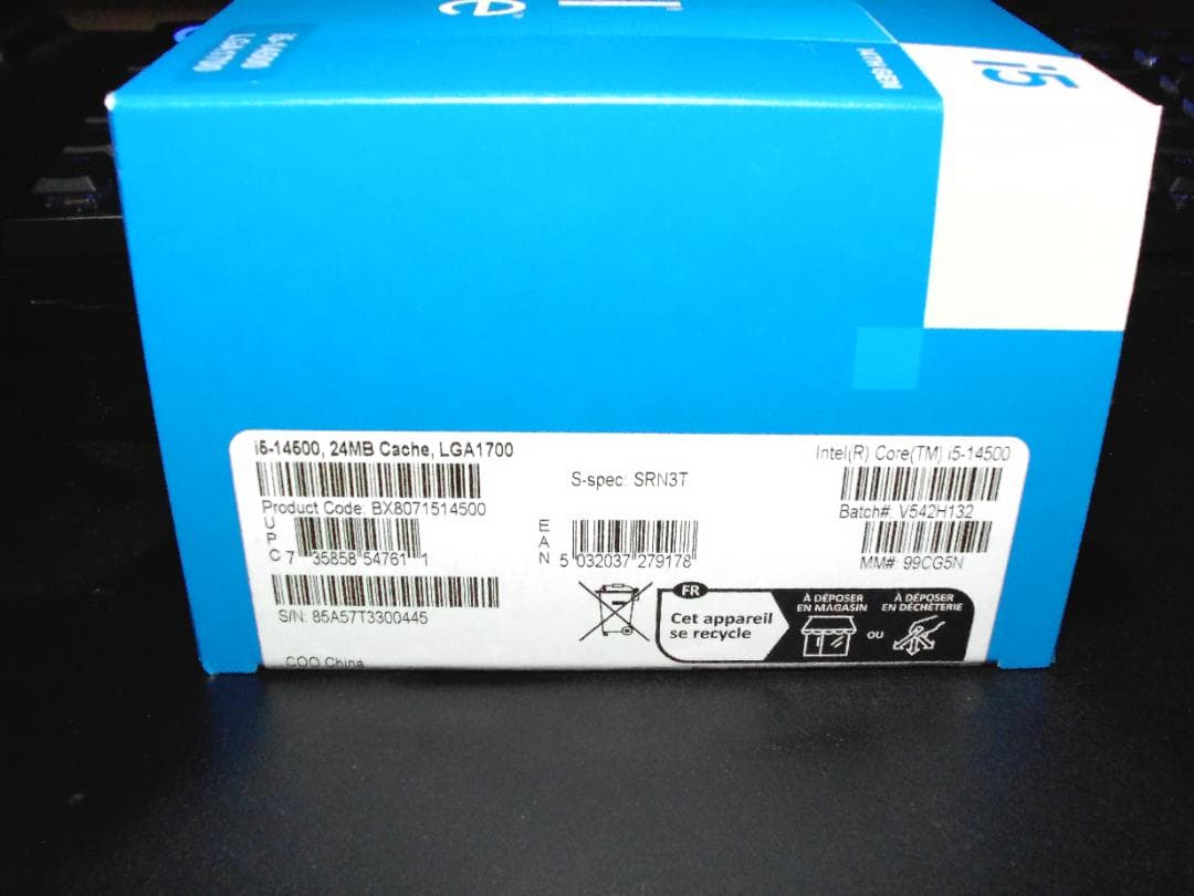 最終値下 Intel Core i5-14500 14世代 LGA1700 ②