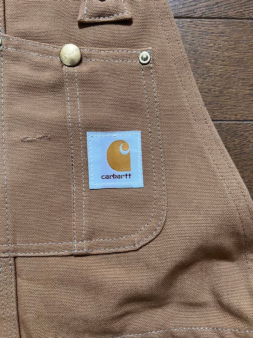 80s carhartt オーバーオール　エプロン付き　デッドストック　USA製