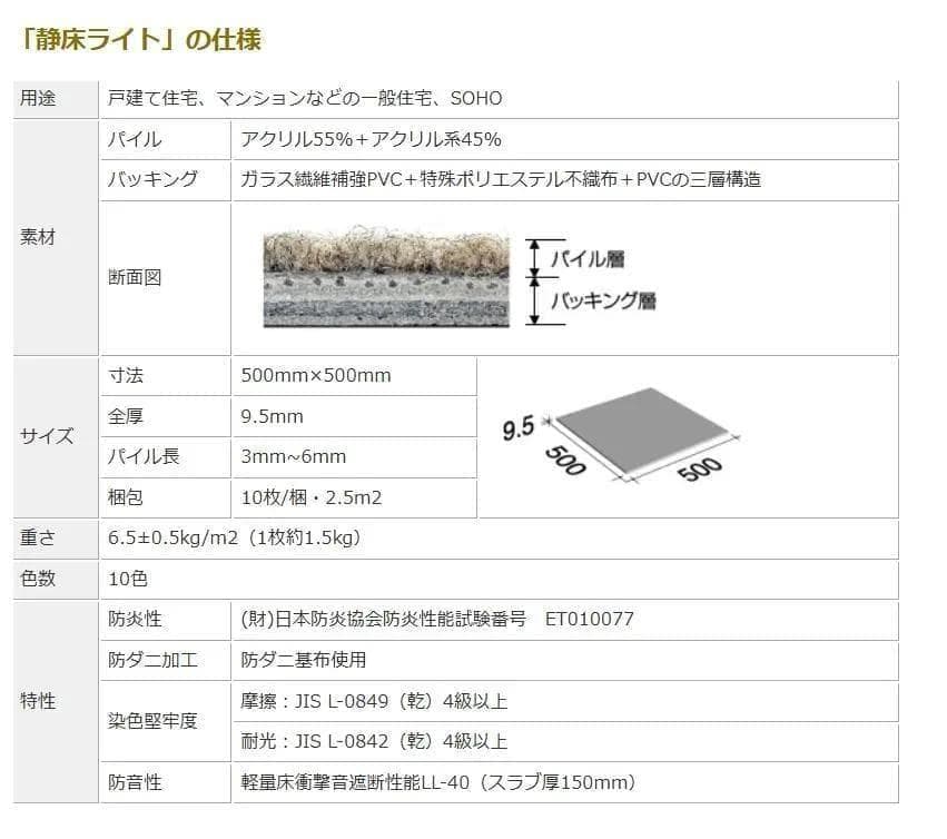 《静床ライト》カラー８色！組み合わせ自由！《5ケース》１ケース10枚入り　新品