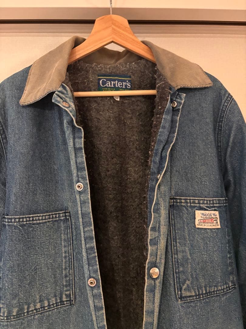 希少カーターズcarters70-80S 列車タグ襟コーデュロイカバーオール38