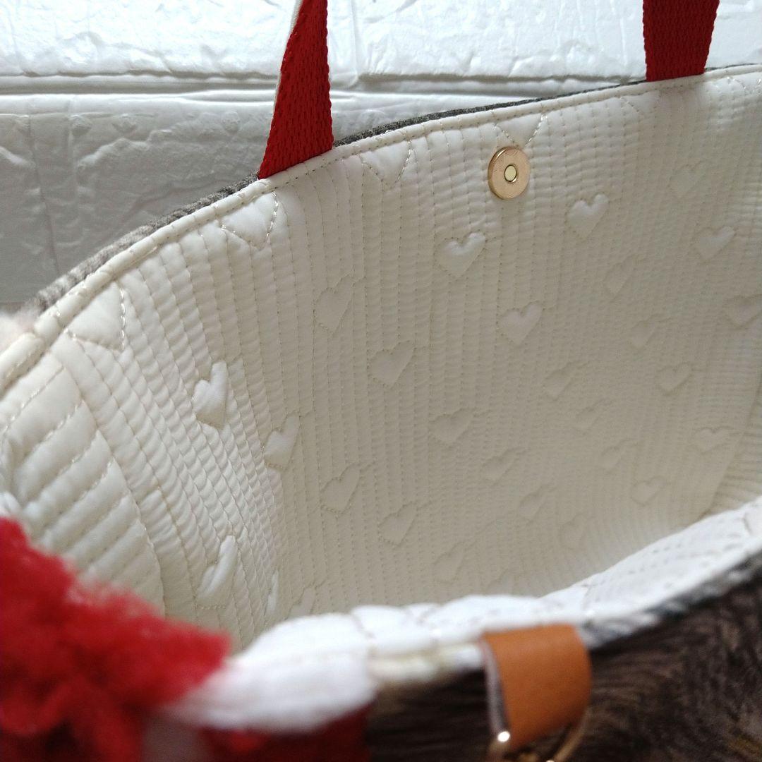 ゆ*ら様 コヤンイサムチョン☆横長トートバッグ　　ハートボア　ルミちゃん　ビッグ