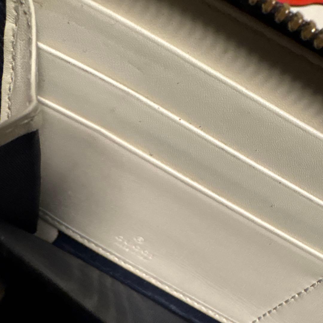 み*ー様 Gucci GGパターン 長財布 ベージュ/ネイビー