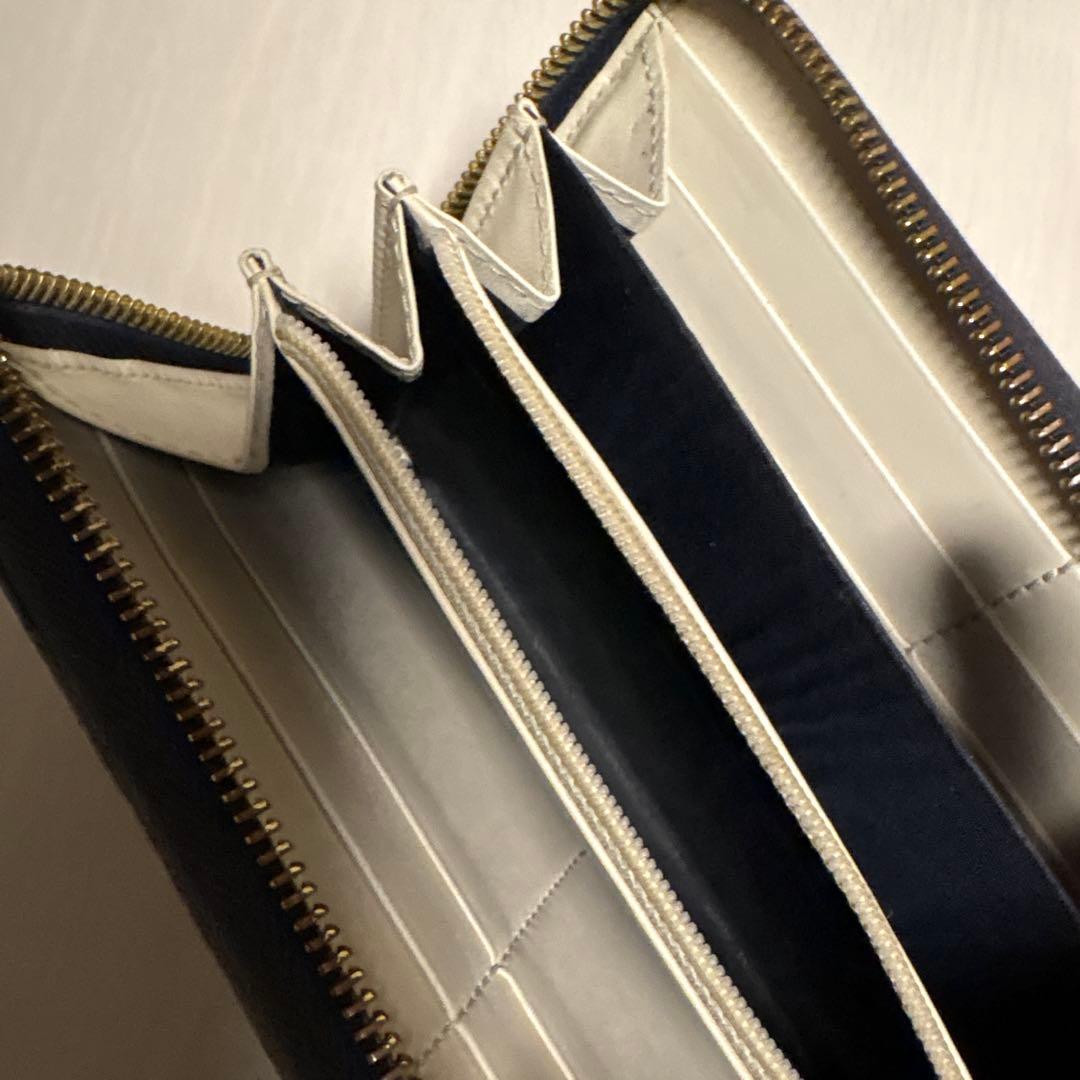 み*ー様 Gucci GGパターン 長財布 ベージュ/ネイビー