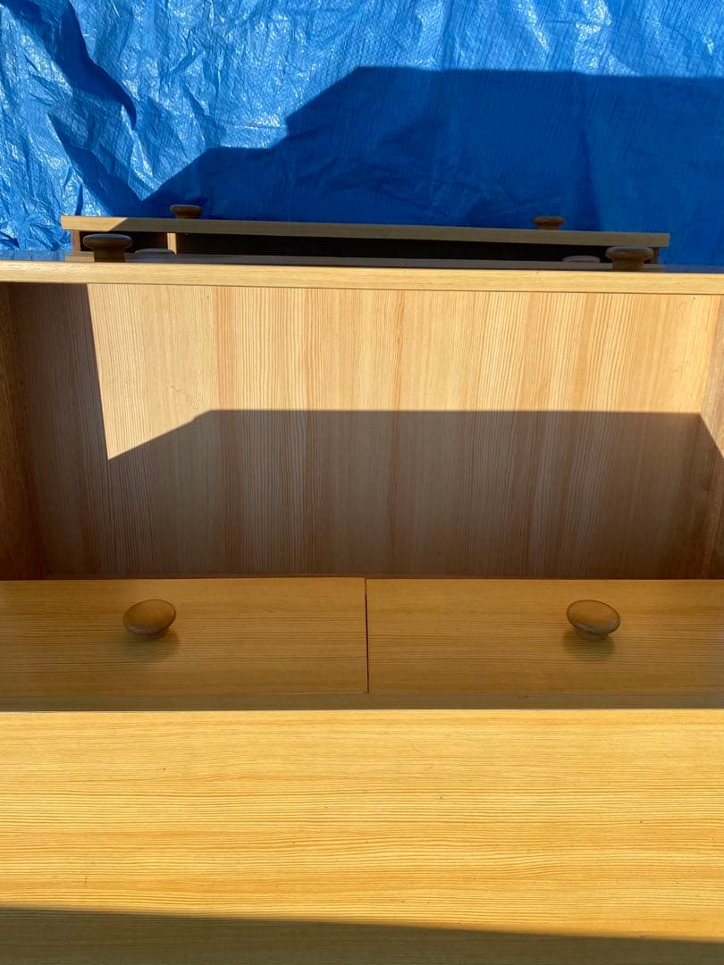 ナチュラルウッド 4段チェスト タンス 家具 木製 チェスト 引き出し収納 家具