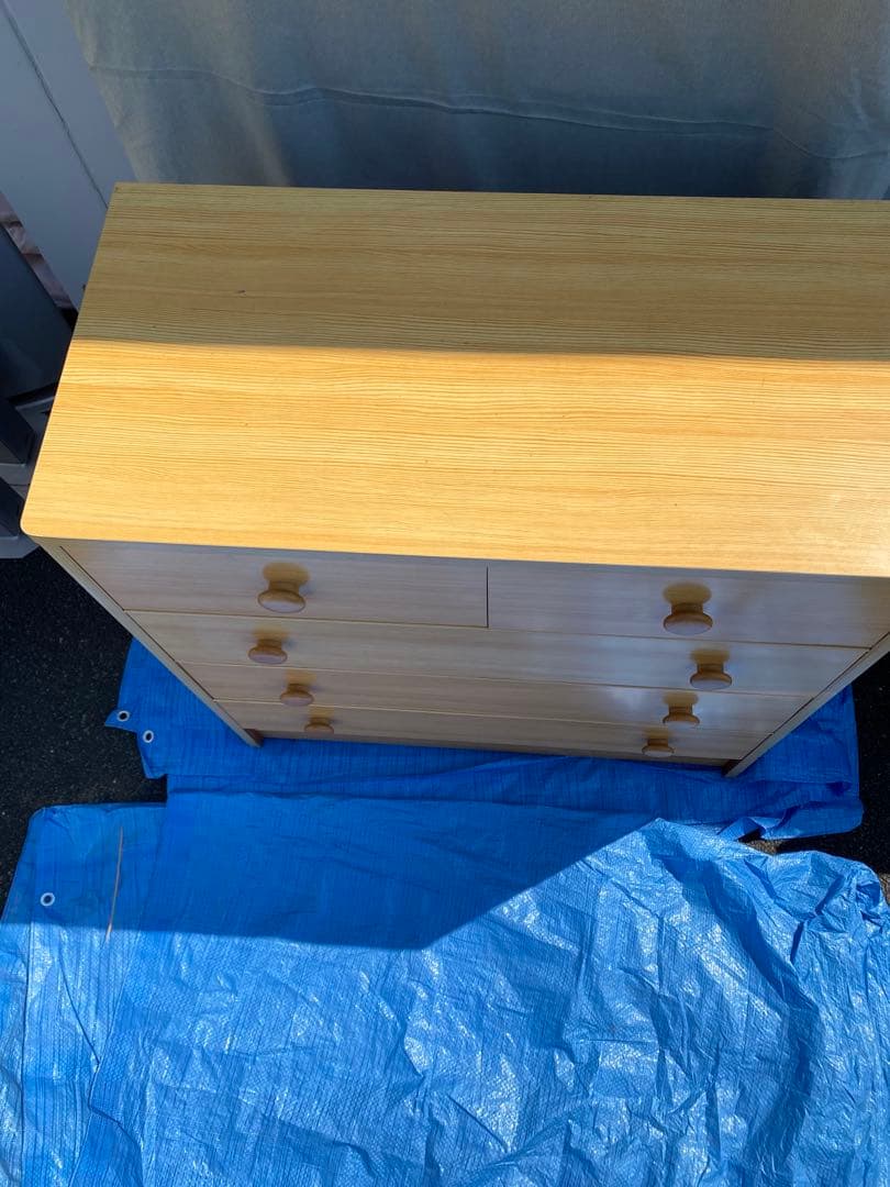 ナチュラルウッド 4段チェスト タンス 家具 木製 チェスト 引き出し収納 家具