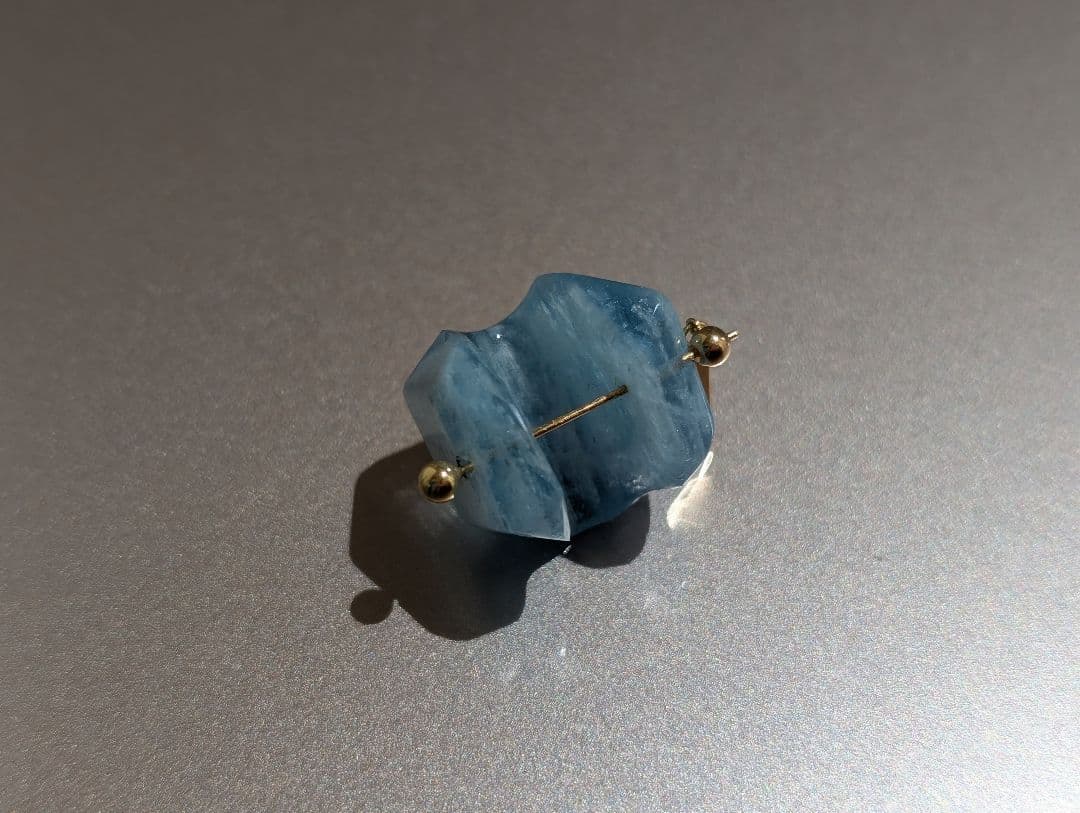 MONAKA Jewellery　モナカ　ロックピアス　アクアマリン