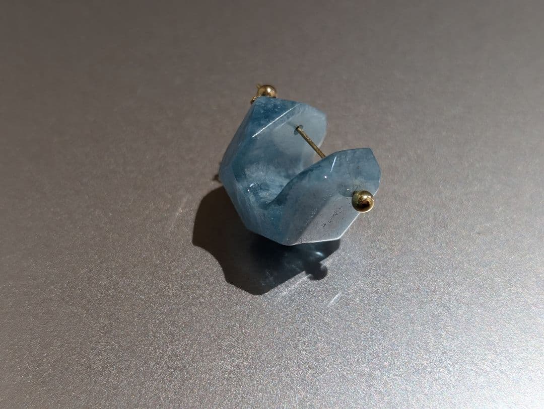 MONAKA Jewellery　モナカ　ロックピアス　アクアマリン