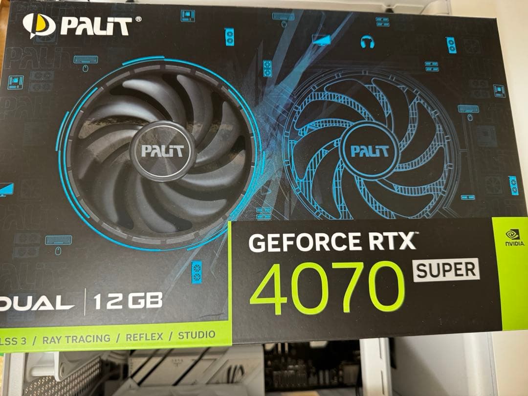 グラフィックボード・グラボ・ビデオカード RTX4070super Dual 12GB NVIDIA GPU PALIT