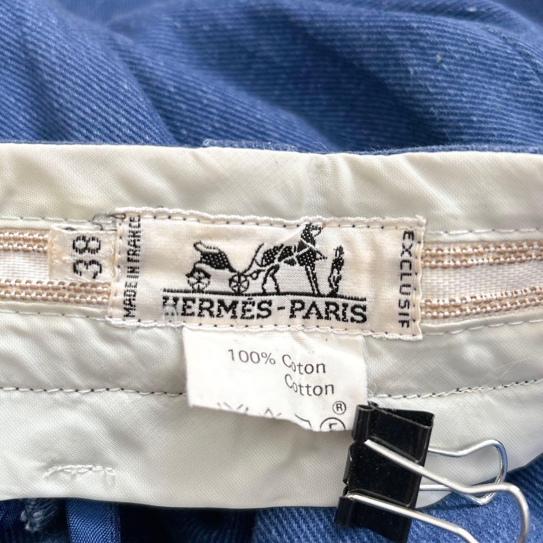 エルメス　デニムパンツ　テーパードパンツ　38 HERMES カジュアル