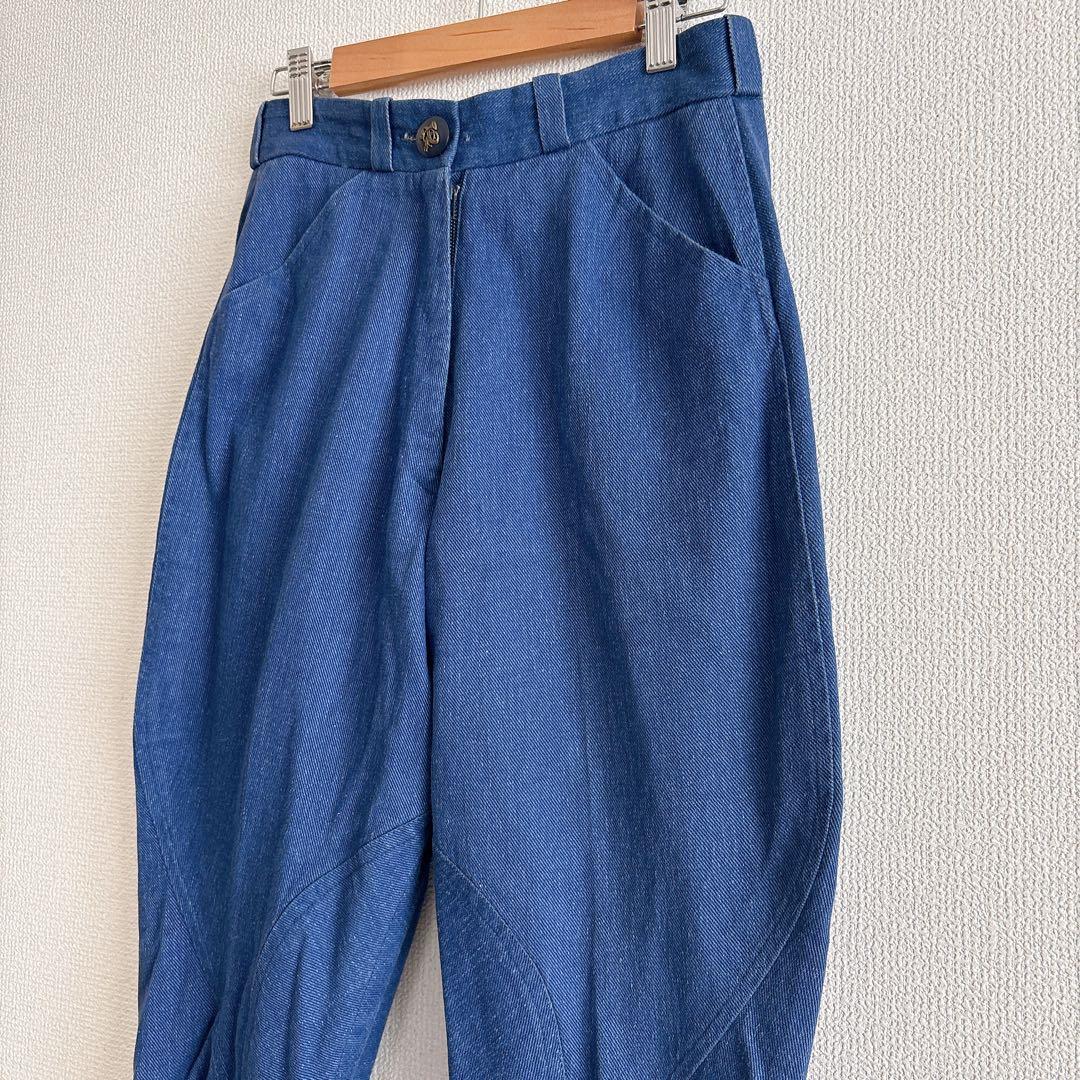 エルメス　デニムパンツ　テーパードパンツ　38 HERMES カジュアル