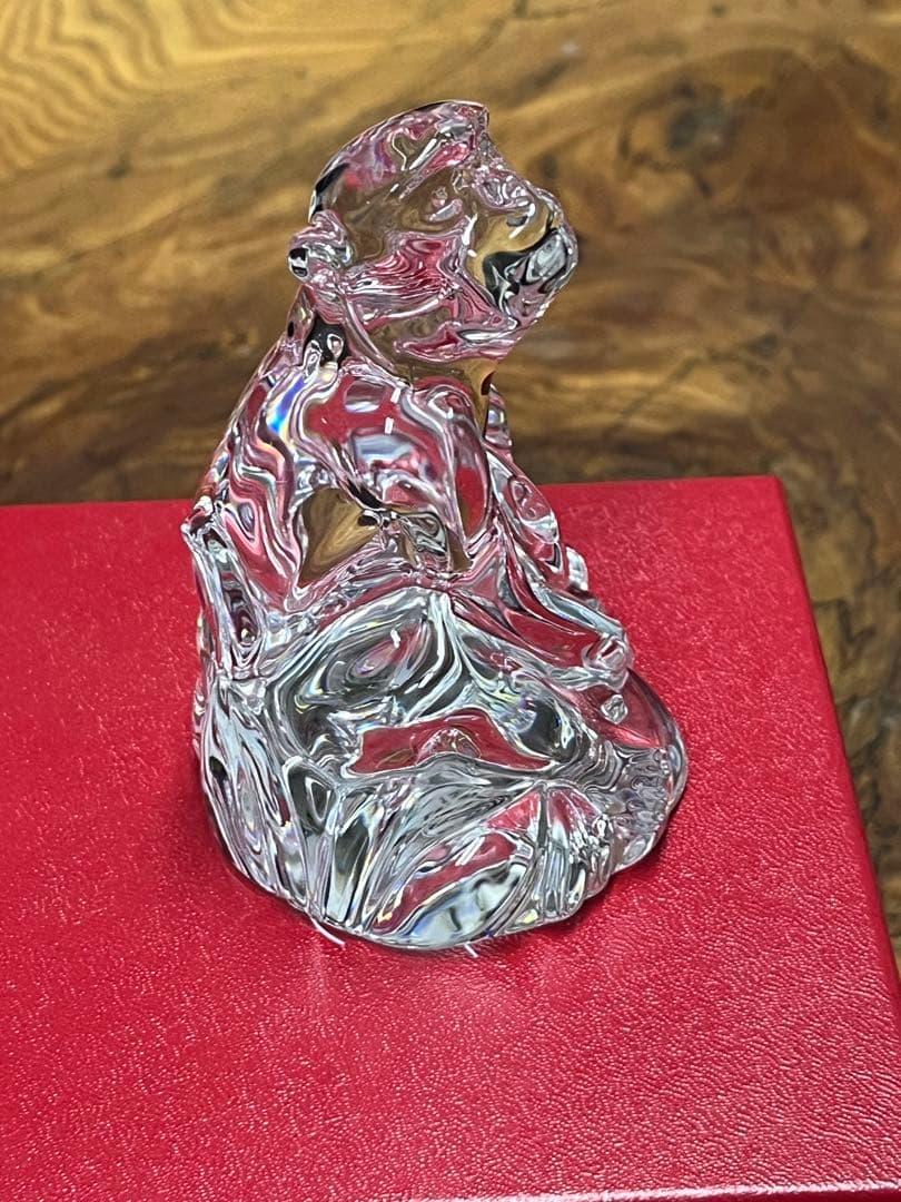 未使用！バカラ 置物 干支 猿 申 十二支 Baccarat 置物