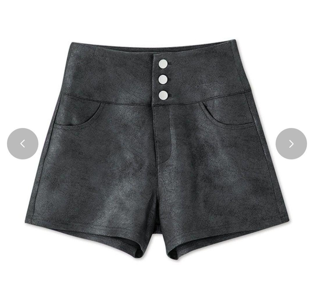 るぅ❤SPサイズブラックハイウエストショートパンツ キルティングバッグ