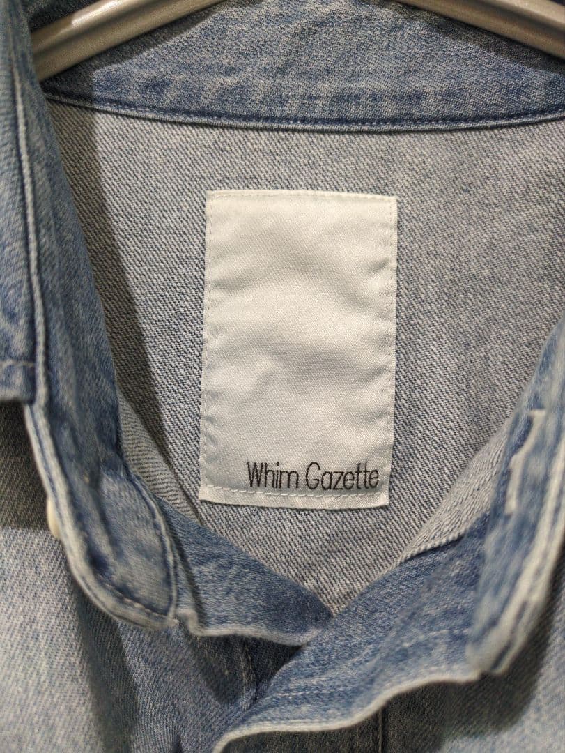 新春初売り特価♡極美品♡ウィムガゼット　デニムシャツ　F　切りっぱなし　フリンジ