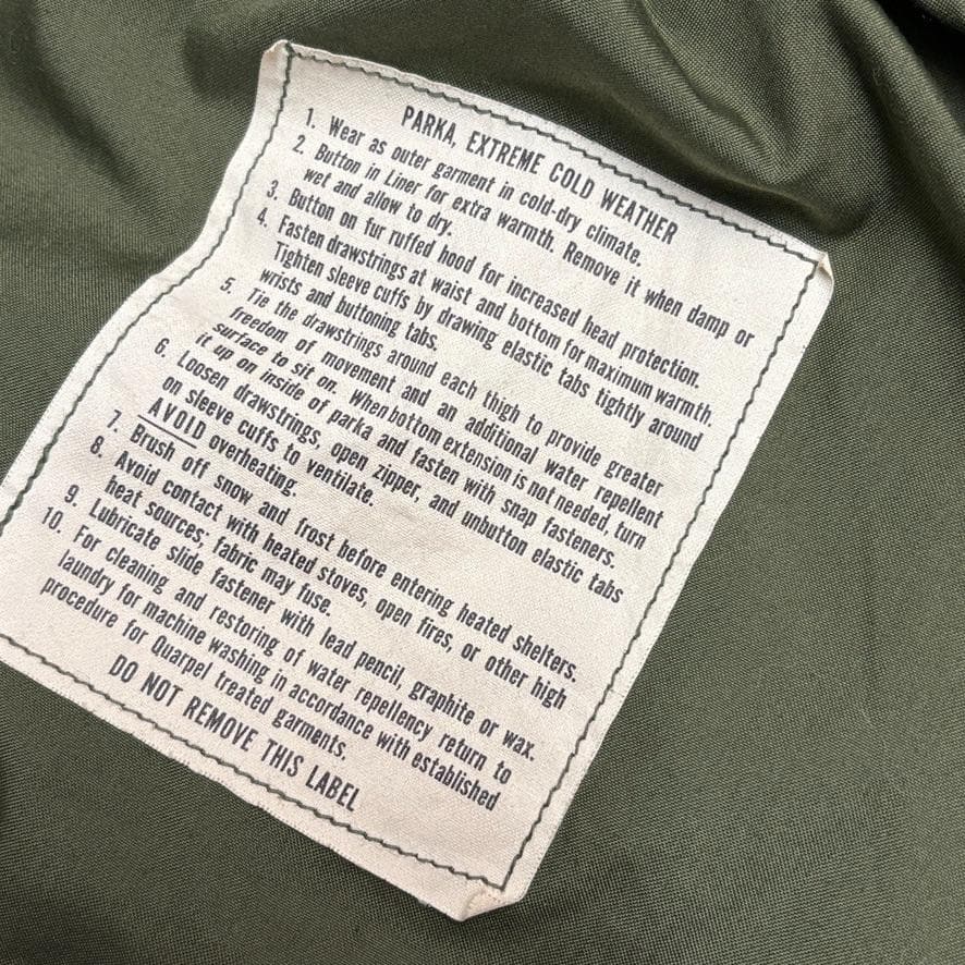美品　M65　米軍実物　フィッシュテールパーカー　SCOVILLジップ