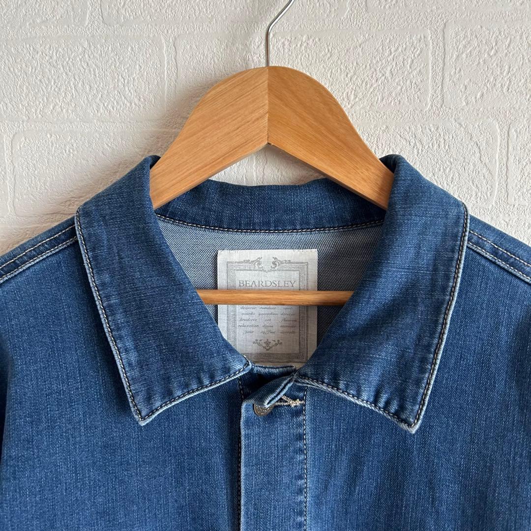 ビアズリー　袖パフGジャン　デニムジャケット