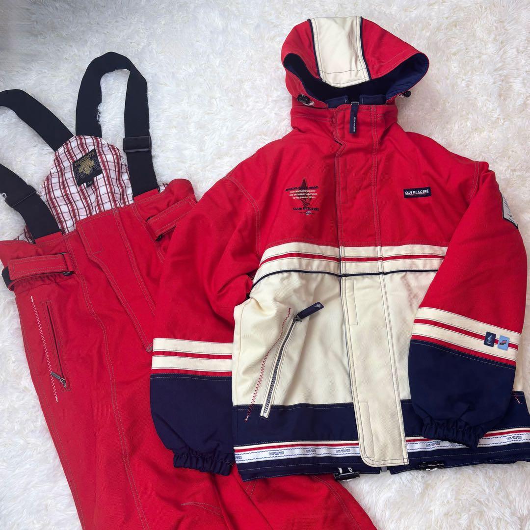 美品◆DESCENTE スノー スキーウェア 上下セット LM