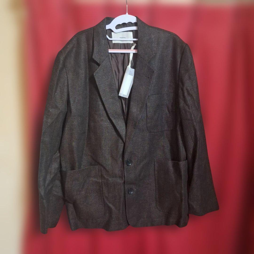 TODAYFUL Boyfriend Linen Jacket　チョコ　38