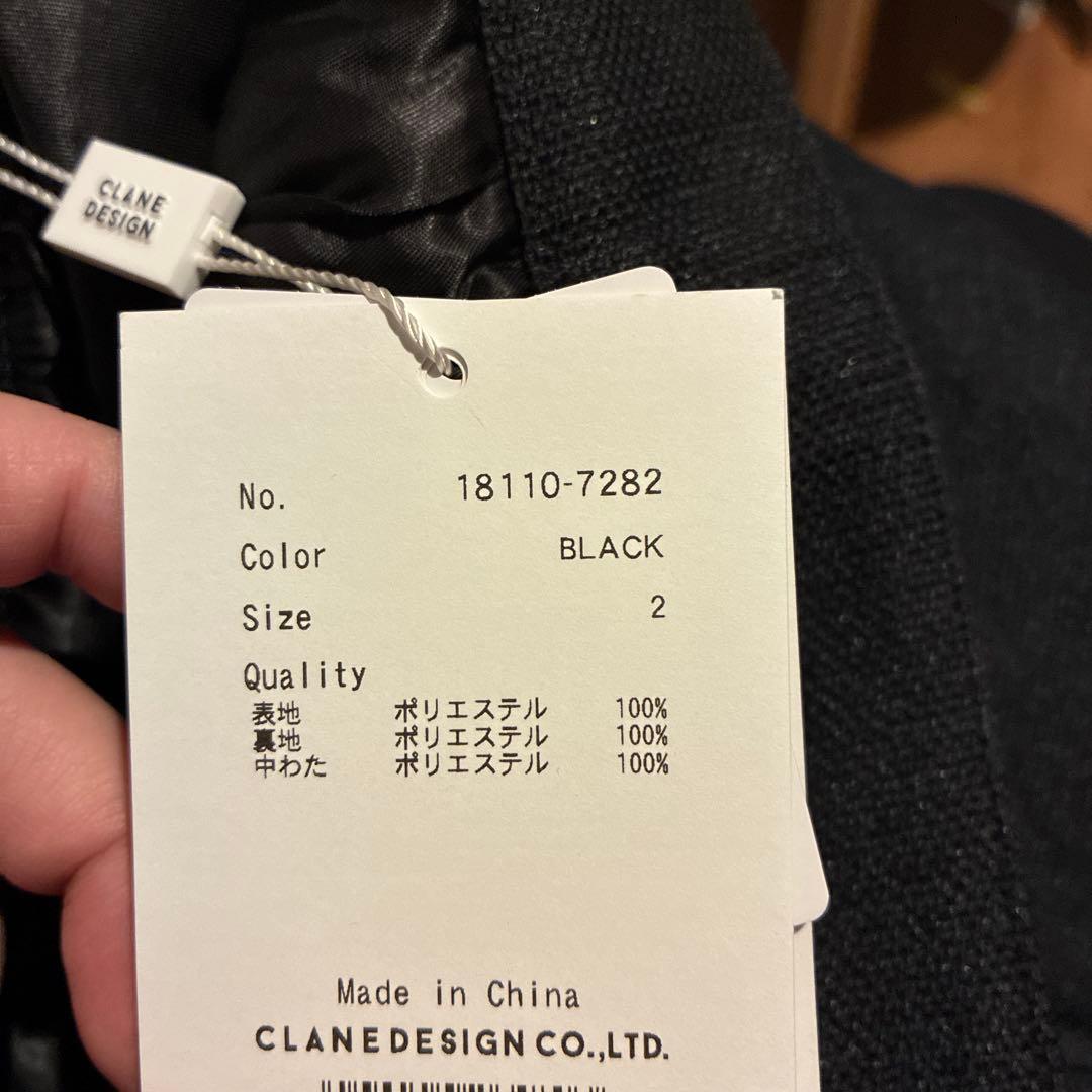 CLANE ブラック PADDED SHORT PANTS