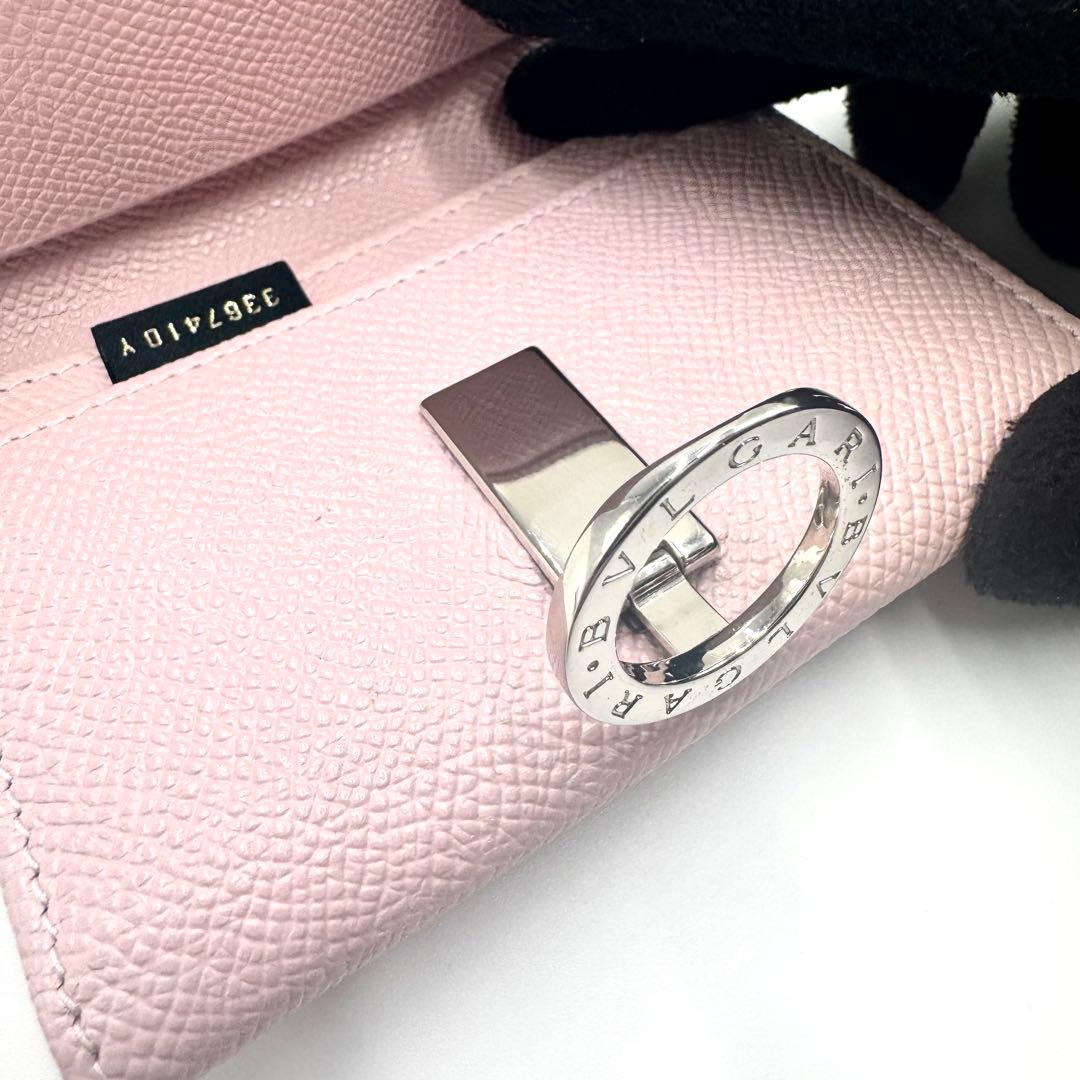 【極美品✨】ブルガリ ビーゼロ 名刺入れ カードケース レザー サークルロゴ