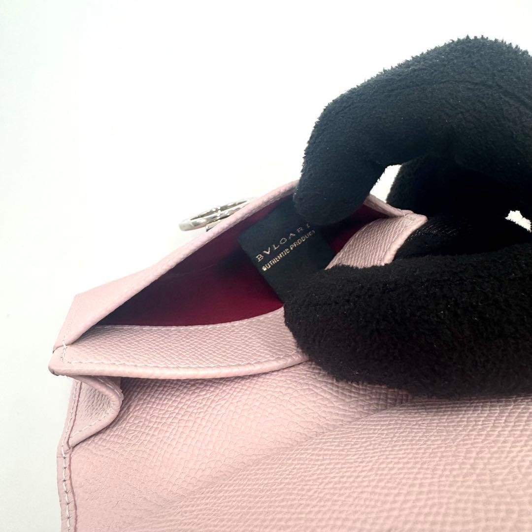 【極美品✨】ブルガリ ビーゼロ 名刺入れ カードケース レザー サークルロゴ